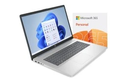 Laptop HP 17-cn3102ds / A59W0UA / Office / Intel N200 / 4GB / 128GB USF / Intel UHD / HD+ / Win 11 / Niebiesko-Srebrny