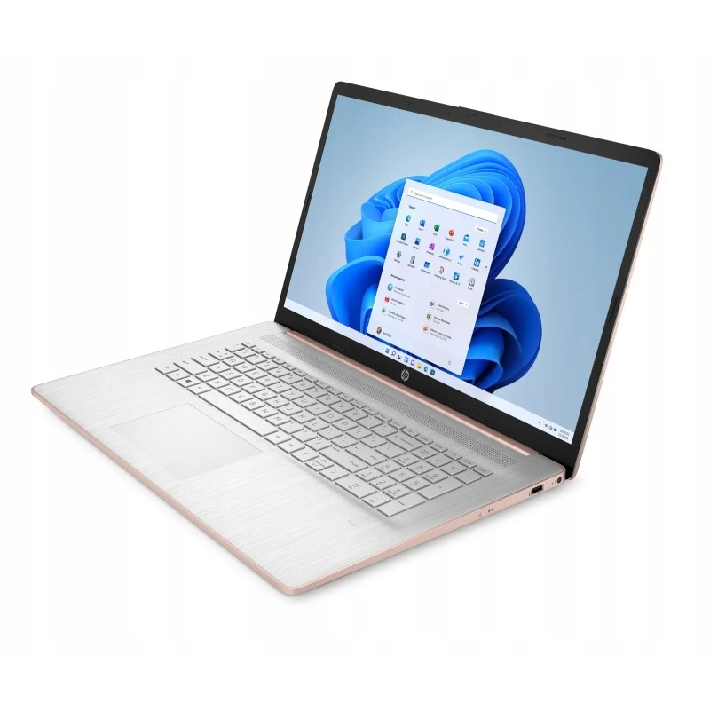 Laptop HP 17-cn0008cy / 3Y4P0UA / Intel Core i3 / 8GB / SSD 512GB / Intel UHD / HD+ / Dotyk / Win 11 / Różowy