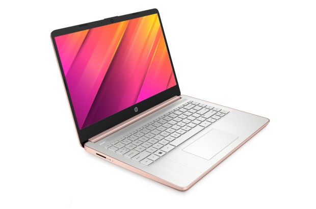 Laptop edukacyjny HP 14-dq0762dx / 9R8G4UA / Intel N4120 / 8GB / 128GB eMMC / HD / Win 11 / Różowy