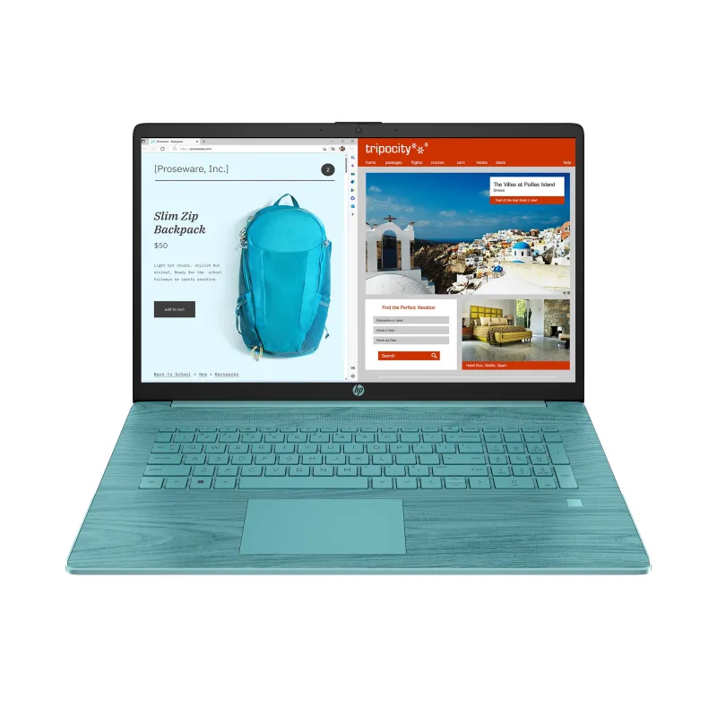 Laptop HP 17-CN3105 / A59W3UA / Intel N200 / 8GB / 128GB USF / Intel UHD / HD+ / Win 11 / Zielony