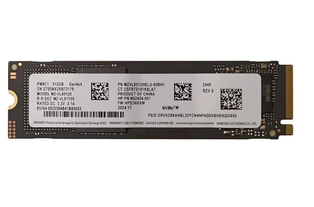 Dysk SSD M.2 Samsung PM9C1 512GB M.2 PCIe Gen4x4 NVME MZVK8512HELU MZ-VL81T00