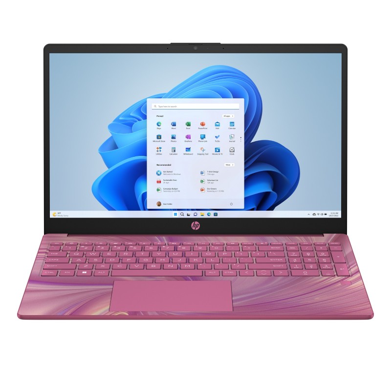 Laptop HP 15-fd0104ds / A93V9UA / Intel N100 / 4GB / SSD 128GB / Intel UHD / HD / Dotyk / Win 11 / Czerwony