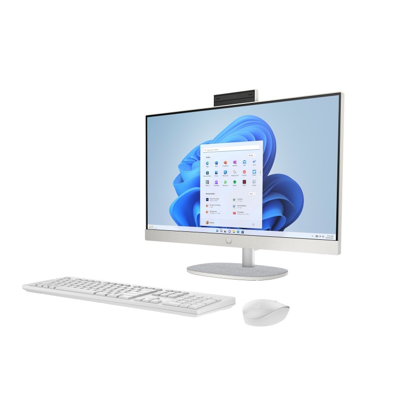 Komputer All in One HP 24-cr0061nf / 9S1N2EA / Ryzen 7 / 16GB / SSD 1TB / AMD Radeon / FullHD / Win 11 / Biały