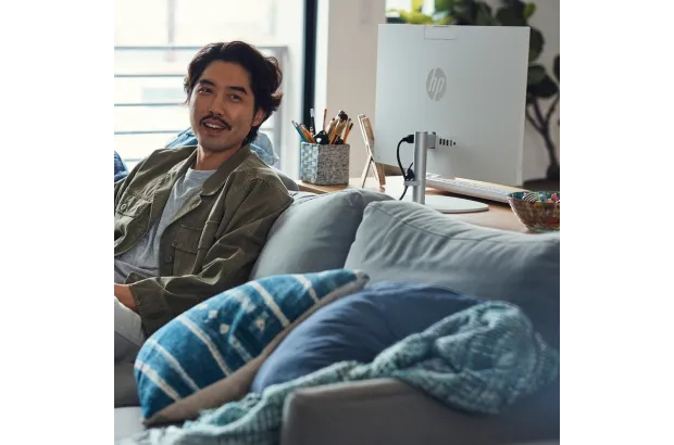 Komputer All in One 24-cr0027nf / 9Z2Y3EA / AMD Ryzen 5 / 16GB / SSD 512 GB / Radeon / FullHD / Win 11 / Biały