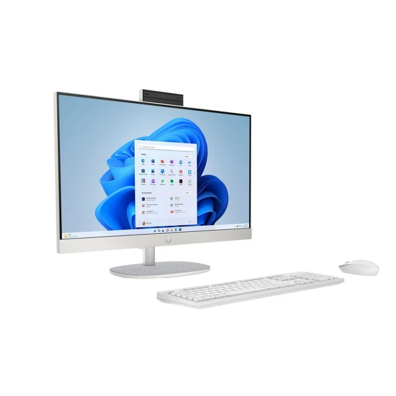 Komputer All in One HP 24-cr0016nh / 9X3S3EA / Intel Core i3-N300 / 8GB / SSD 512GB / Intel UHD / FullHD / FreeDOS / Biały