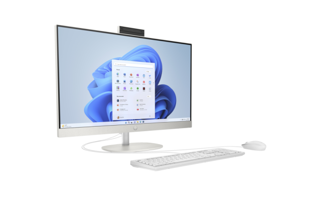 Komputer All in One HP 27-cr0045nf / 9X918EA / AMD Ryzen 7 / 32GB / SSD 1TB / AMD Radeon / FullHD / Win 11 Pro / Biały