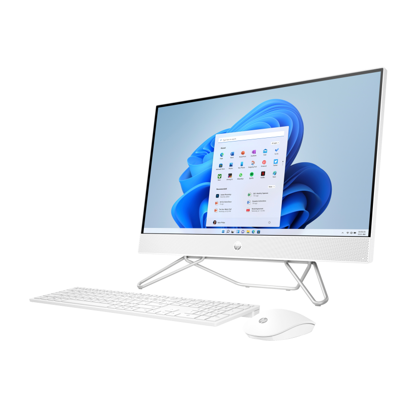 Komputer All in One HP 24-cb1025nh / 6V339EA / Intel i5-12 / 16GB / SSD 512GB / Intel Xe / FullHD / Win 11 Pro / Biały