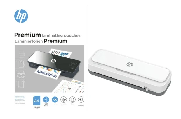 Zestaw Laminator HP OneLam 400 A4 + Folie laminacyjne HP A4 125 µm