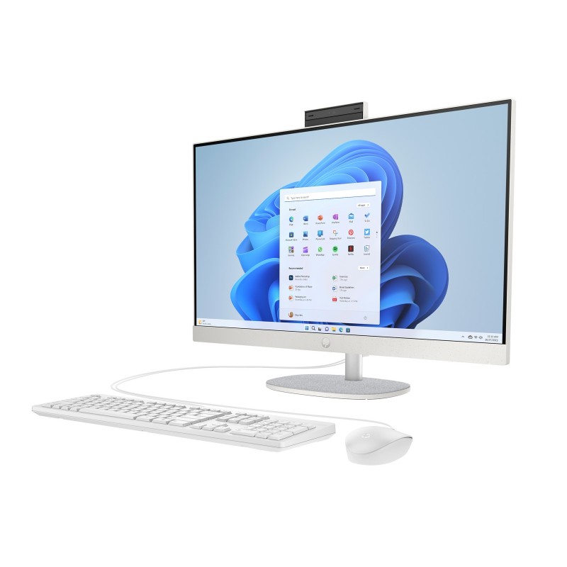 All in One HP 27-cr0022nl / 975B8EA / AMD Ryzen 3 / 8GB / SSD 512GB / AMD Radeon / FullHD / Win 11 Pro / Biały