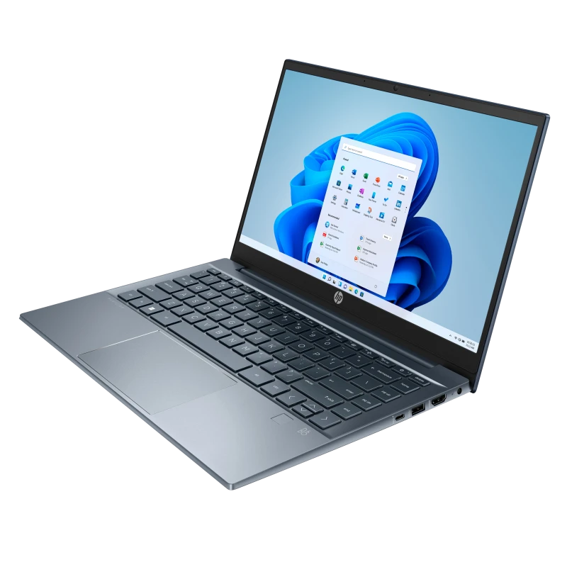 Laptop HP Pavilion 14-ec0001ur / 5D5B9EAR / AMD Ryzen 7 / 16GB / 512GB SSD / AMD Radeon / FullHD / Win 11 / Niebieski