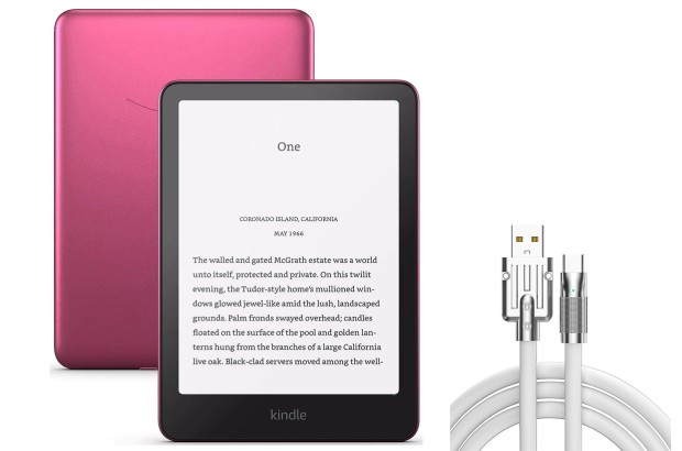 Zestaw Czytnik e-book Amazon Kindle Paperwhite Signature 32GB Różowy + Kabel USB