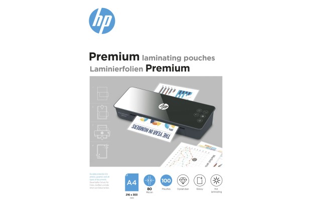 Folie laminacyjne HP Premium A4 80µm 100szt