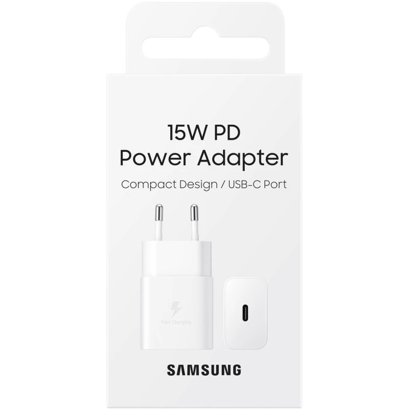 Szybka Ładowarka Sieciowa Samsung 15W PD USB-C do telefonu, tabletu