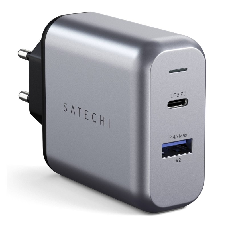 Podwójna ładowarka sieciowa Satechi 30W do telefonów tabletów USB-A USB-C