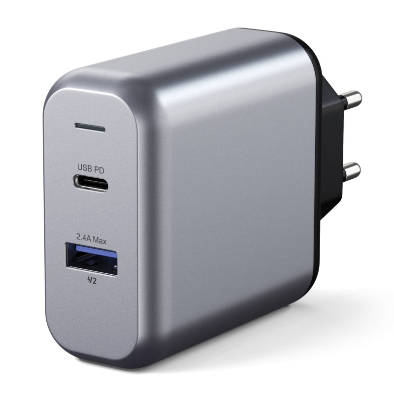 Podwójna ładowarka sieciowa Satechi 30W do telefonów tabletów USB-A USB-C