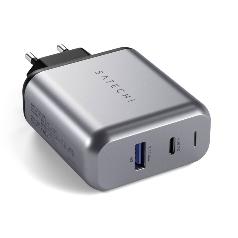 Podwójna ładowarka sieciowa Satechi 30W do telefonów tabletów USB-A USB-C