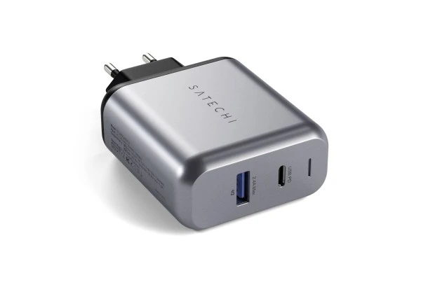 Podwójna ładowarka sieciowa Satechi 30W do telefonów tabletów USB-A USB-C