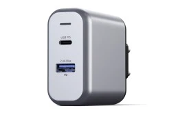 Podwójna ładowarka sieciowa Satechi 30W do telefonów tabletów USB-A USB-C