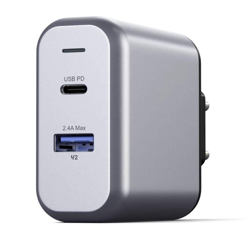 Podwójna ładowarka sieciowa Satechi 30W do telefonów tabletów USB-A USB-C