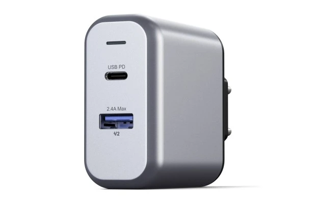 Podwójna ładowarka sieciowa Satechi 30W do telefonów tabletów USB-A USB-C