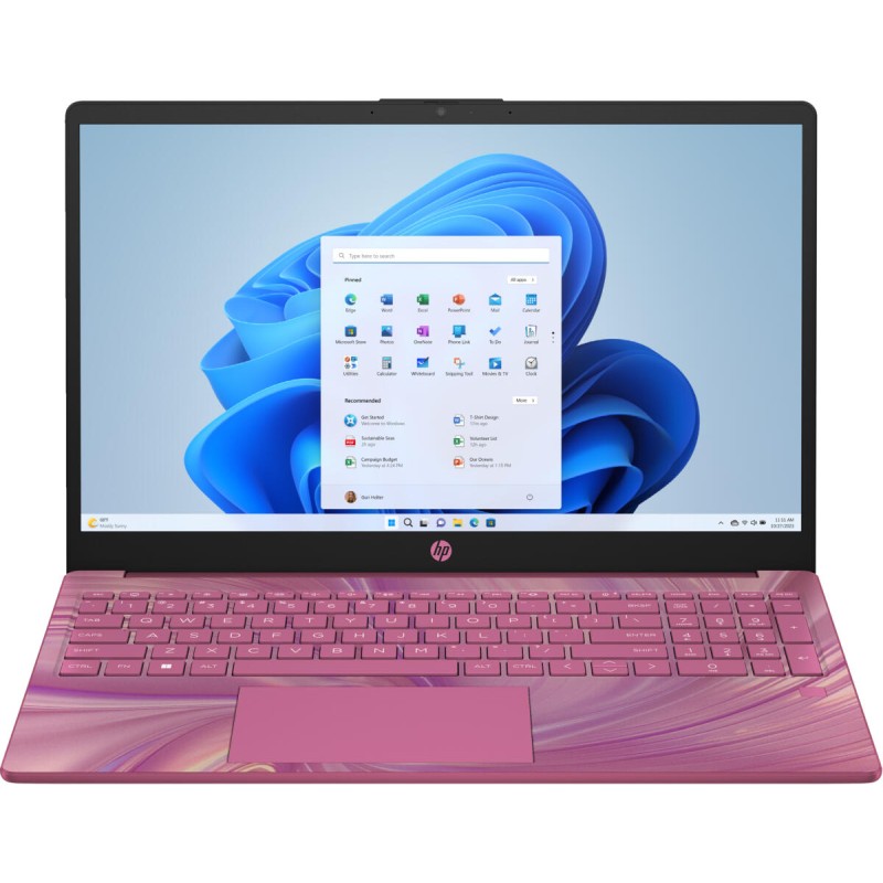 Laptop HP 15-fc0704ds / AA2X8UA / AMD Ryzen 5 / 32GB / SSD 1TB / Radeon / HD / Dotyk / Win 11 / Czerwony