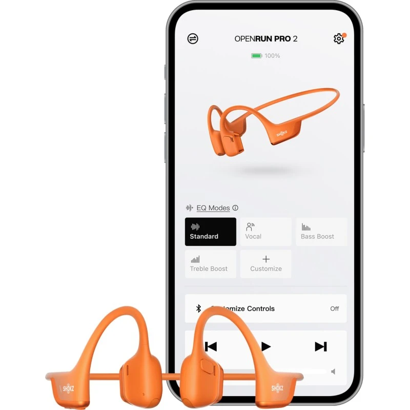 Shokz OpenRun Pro 2 pomarańczowe – słuchawki z przewodnictwem kostnym