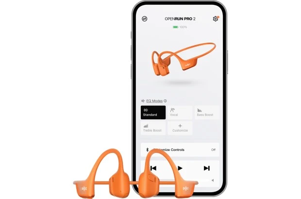 Shokz OpenRun Pro 2 pomarańczowe – słuchawki z przewodnictwem kostnym