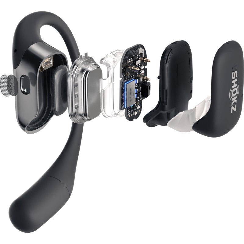 Słuchawki bezprzewodowe przewodnictwo powietrzne Shokz OpenFit czarne Black