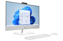 Komputer All in One HP 27-ca0075nf / 9Z2Y5EA / AMD Ryzen 7 / 32GB / SSD 1TB / AMD Radeon / QHD / Win 11 / Biały