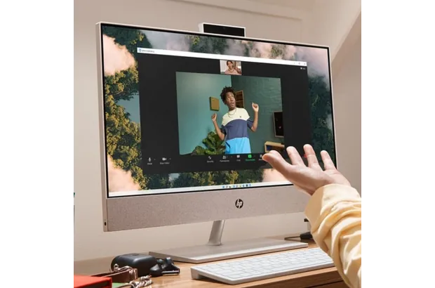 Komputer All in One HP 27-ca0075nf / 9Z2Y5EA / AMD Ryzen 7 / 32GB / SSD 1TB / AMD Radeon / QHD / Win 11 / Biały