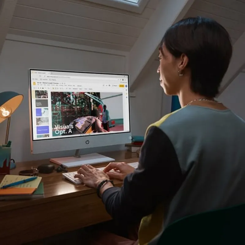 Komputer All in One HP 27-ca0075nf / 9Z2Y5EA / AMD Ryzen 7 / 16GB / SSD 1TB / AMD Radeon / QHD / Win 11 Pro / Biały