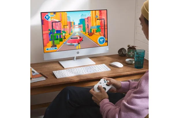 Komputer All in One 27-ca0039nf / 6K9Q1EA / AMD Ryzen 5 / 32GB / SSD 1TB / AMD Radeon / FullHD / Win 11 / Biały