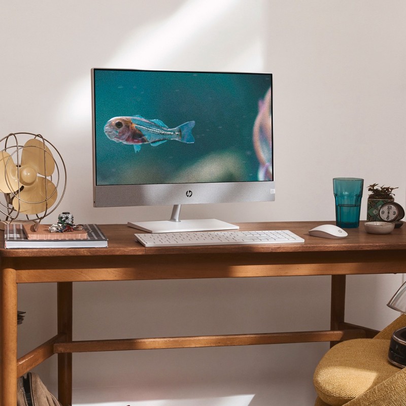 Komputer All in One 27-ca0039nf / 6K9Q1EA / AMD Ryzen 5 / 16GB / SSD 1TB / AMD Radeon / FullHD / Win 11 Pro / Biały