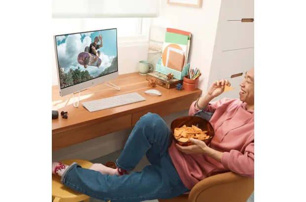 Komputer All in One HP 24-cb1005ns / 6K6P3EA / Intel i3 / 16GB / SSD 1TB / Intel UHD / FullHD / Win 11 Pro / Biały