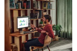 Komputer HP OmniStudio X AiO 27-cs0755ng / AQ5P1EA / Intel Ultra 5 / 16GB / SSD 1TB / Arc / FHD / Win 11 Pro / Dotyk / Srebrny