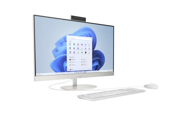 Komputer All in One HP 27-cr0032na / A5KN7EA / AMD Ryzen 7 / 16GB / SSD 1TB / AMD Radeon / FullHD / Win 11 Pro / Biały