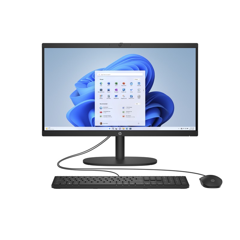 Komputer All in One HP 22-dg0001na / A0NW9EA / Core i3-N300 / 16GB / SSD 1TB / Intel UHD / FullHD / Win 11 / Czarny