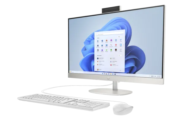 Komputer AIO HP 27-cr0014na / 8B520EA / Intel i5-13 / 32GB / SSD 2TB / Intel Xe / FullHD / Win 11 Pro / Biały