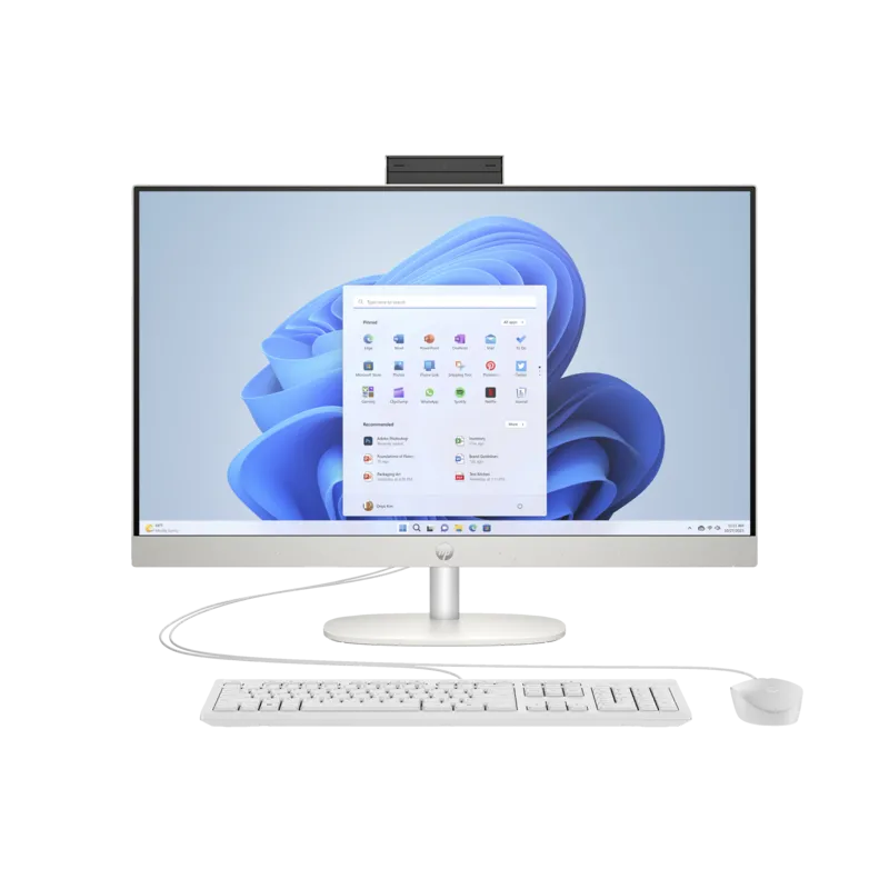 Komputer AIO HP 27-cr0014na / 8B520EA / Intel i5-13 / 16GB / SSD 1TB / Intel Xe / FullHD / Win 11 Pro / Biały