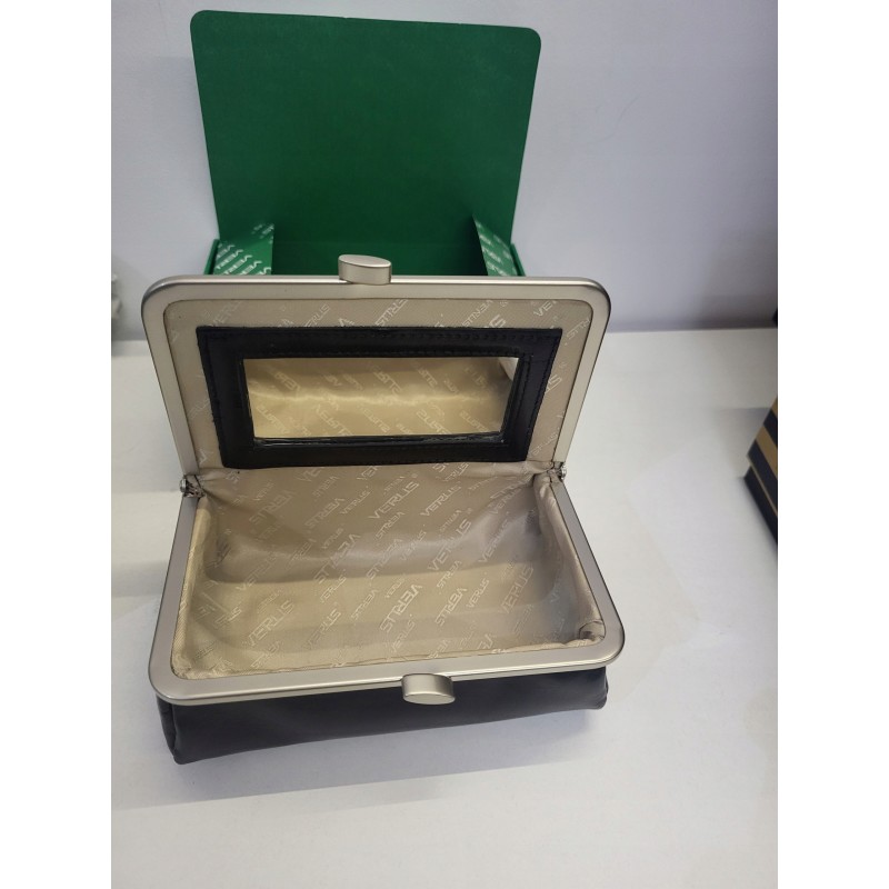 VIP Collection damska malutka kosmetyczka z lusterkiem skóra licowa