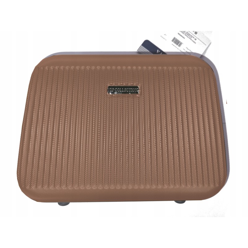 Zestaw 2szt Kuferek kosmetyczka podróżna Vip Collection ABS 14" SPARTA GOLD