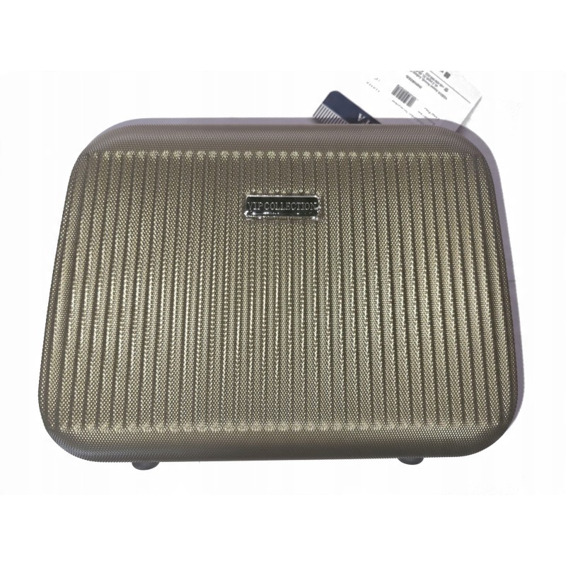 Zestaw 2szt Kuferek kosmetyczka podróżna Vip Collection ABS 14" SPARTA GOLD