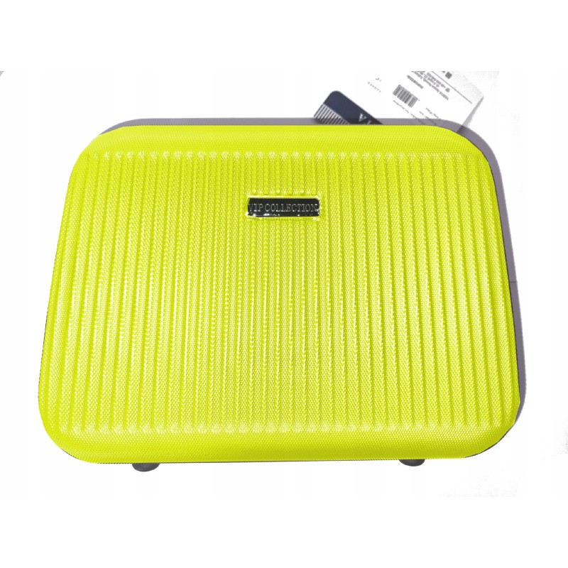 Zestaw 2szt kosmetyczka podróżna kuferek VIP ABS 14" LIMONKA SPARTA 14L