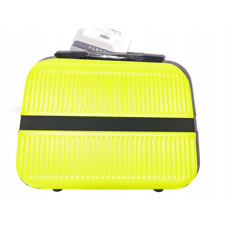 Zestaw 2szt kosmetyczka podróżna kuferek VIP ABS 14" LIMONKA SPARTA 14L
