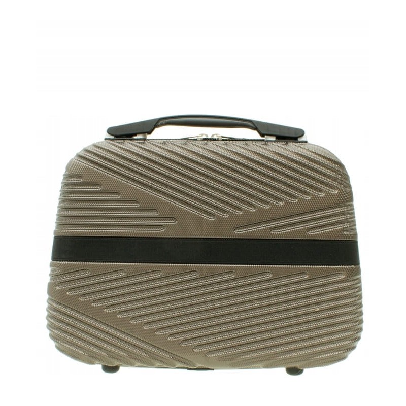 Zestaw 2szt Vip Collection kuferek podróżny ABS 14" MIAMI BEACH COFFEE 14L