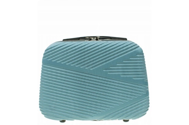 Zestaw 2szt Vip Collection mała kosmetyczka podróżna ABS 14" BLUE niebieska