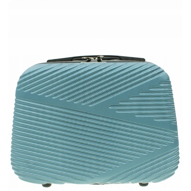 Zestaw 2szt Vip Collection mała kosmetyczka podróżna ABS 14" BLUE niebieska