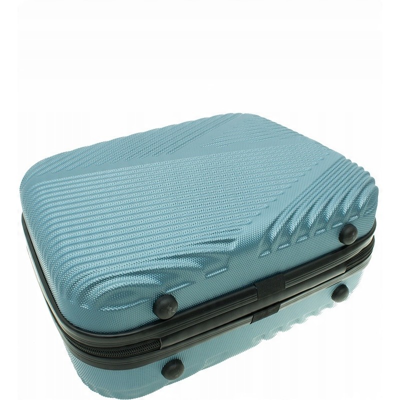 Zestaw 2szt Vip Collection mała kosmetyczka podróżna ABS 14" BLUE niebieska