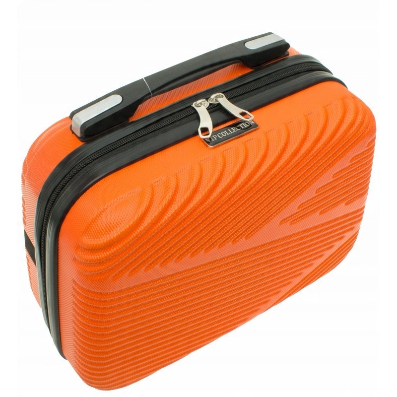 Zestaw 2szt Vip Collection mała kosmetyczka podróżna ABS 14"ORANGE 14L