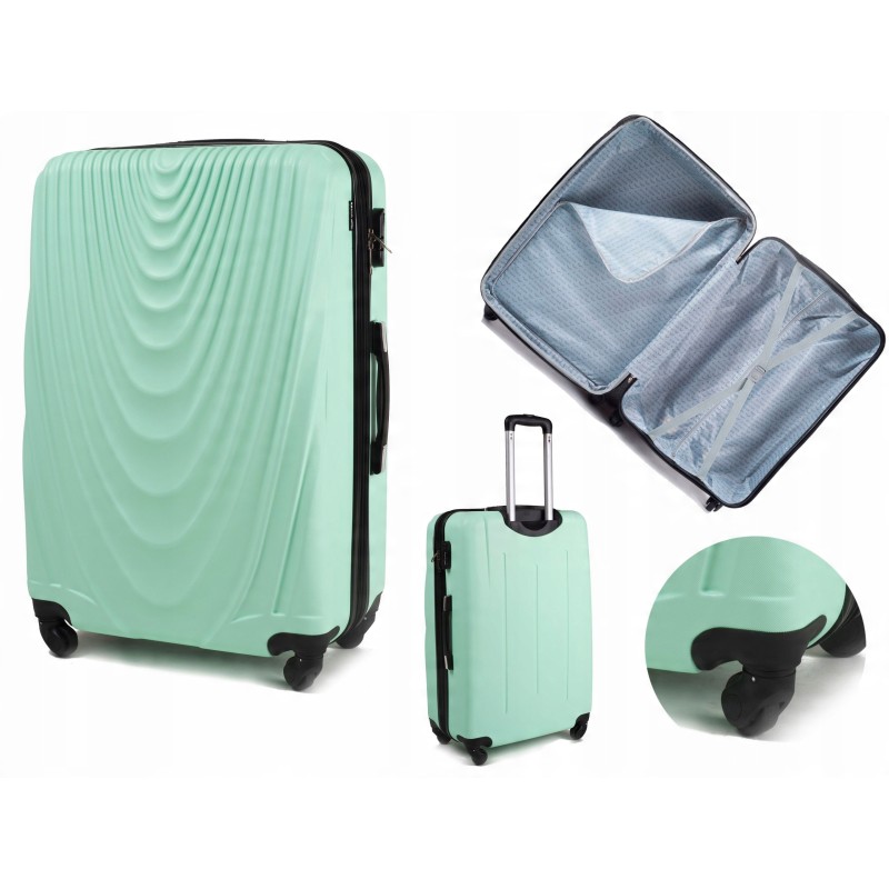 ZESTAW 2szt Vip Collection kuferek kosmetyczka podróżna ABS MIAMI BEACH 14L
